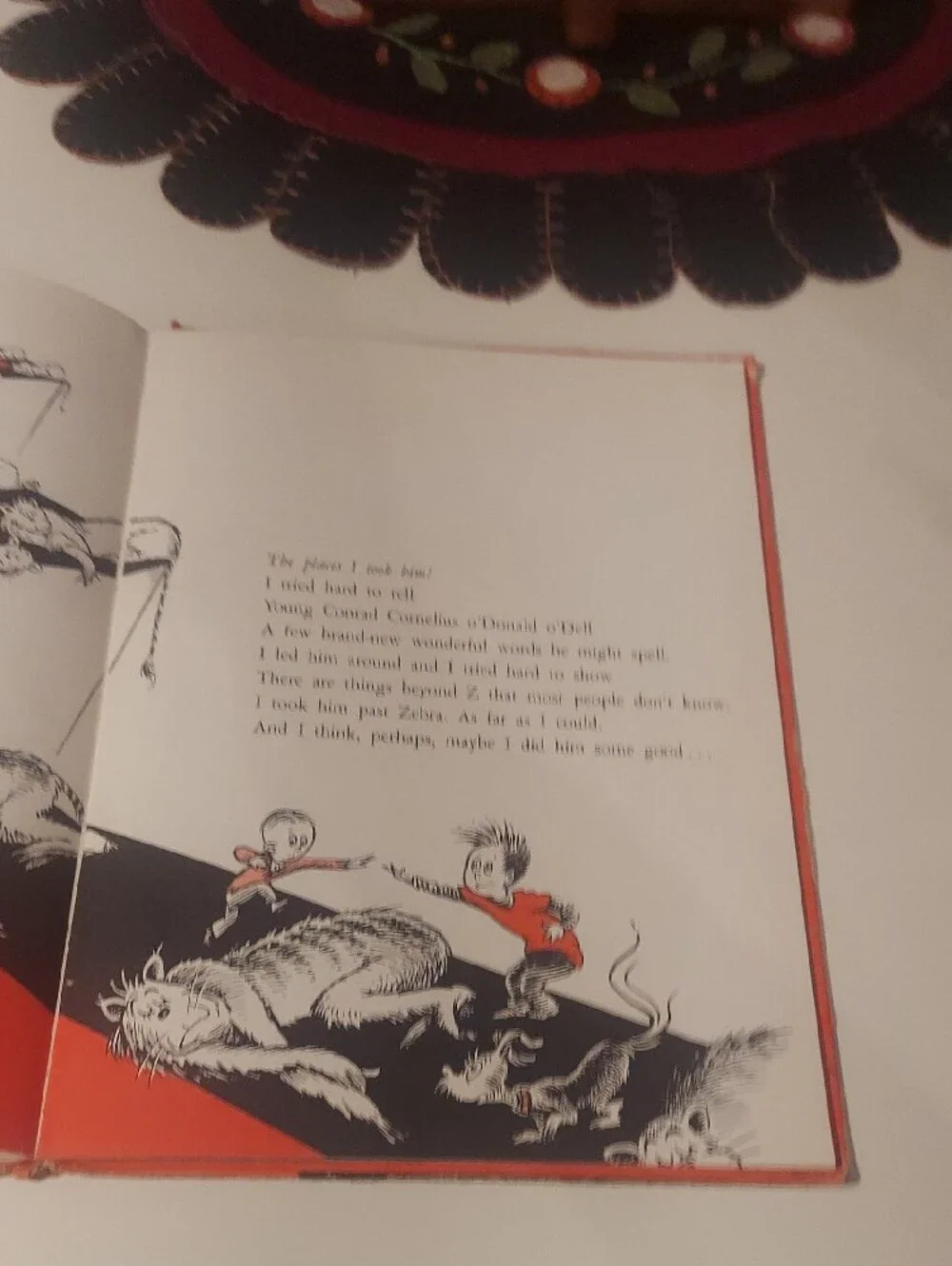On Beyond Zebra! By Dr. Seuss - First Edition Hardcover Book